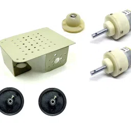 Invento 2 Wheel Car Kit Metal Chassis 130x105x45mm-image-49