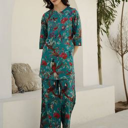 SANSKRUTIHOMES Women Printed Night suit-image-71