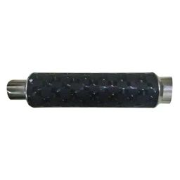 RA Accessories Black Textured and Silver Cap Silencer Exhaust for Hero Ignitor New-image-90