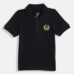 Allen Solly Junior Boys Polo Collar Monochrome Pure Cotton T-shirt-image-46