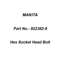Makita Hex Socket Head Bolt Size M6x60 for 6910, Part No 922382-9-12