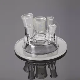 Glassco Boro 3.3 Glass Lids for Flasks Reaction, Flat Flange, Interchangeable Joint 079.202.02-119