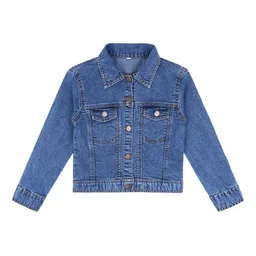 Superminis Unisex Kids Lightweight Outdoor Denim Jacket-picture-26