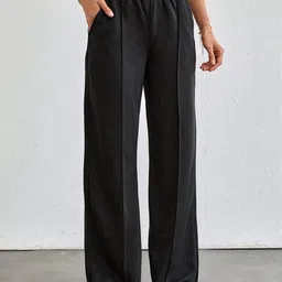 Imsa Moda Women Loose Fit High-Rise Trousers-image-50