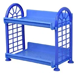 Total Solution TS 34 Small Size 2 Stand Plastic Storage Rack For Multi Purpose (Set of 2) image 3
