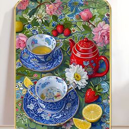 Myntra Elegant Homes Wood Floral and Botanical Wall Paintings-image-2
