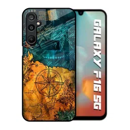 QRIOH Unisex Samsung Galaxy F16 5G Quirky Architecture Map Shockproof Real Glass Back Case-picture-42