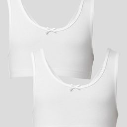 Mackly Pack Of 2 Solid Trainer Bras - White-image-6
