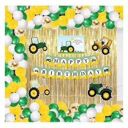 Untumble Tractor Theme Golden Foil Kit for Kids Birthday Decoration- Pack of 108-image-96