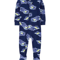 Carter's Full Sleeves Sleepsuit With Race Cars Print - Navy-image-56