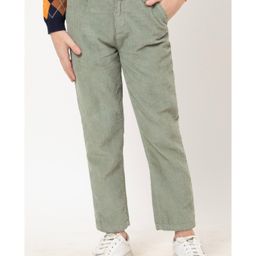One Friday Solid Varsity Trousers - Olive Green-image-42