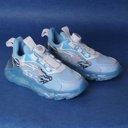 FEETWELL SHOES Abstract Designed Lace Up Sneakers - Blue-image-89