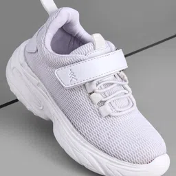 Pine Kids School Shoes with Velcro Closure - White-picture-9