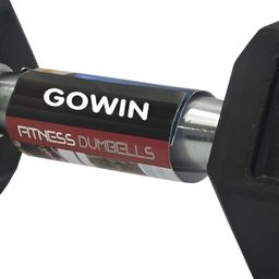 HackerX Set Of 2 Fixed Weight Dumbbell - 5Kg Each image 3