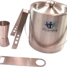 1.5 L Steel Bar Accessories Ice Bucket with Ice Tong and Peg Measure for Mini Bar and Home Ice Bucket-picture-25