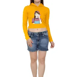 SZN Women Printed Hooded T-shirt-picture-32