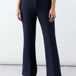 PowerSutra Women Straight Fit High-Rise Wrinkle Free Formal Trousers-picture-20