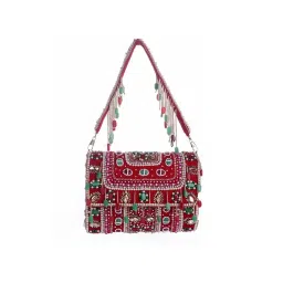 SWISNI Red Satin Clutches SWIS-664-picture-40