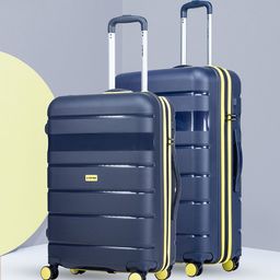 Stony Brook by Nasher Miles Saturn Set Of 2 Textured Trolley Bags-image-97