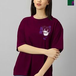 Kushi Flyer Women 2 Printed V-Neck Applique T-shirt-image-80