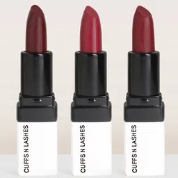 CUFFS N LASHES Set of 3 Doodle Lips Creamy Matte Bullet Lipsticks - 2g Each image 2