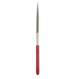 EXCEL IMPEX Round Medium Diamond File 200 mm Total Length 90 mm Coating Length 80 Grit image 1
