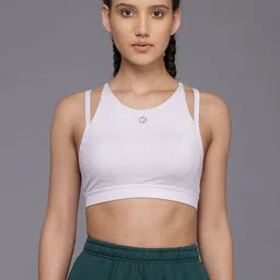 HRX by Hrithik Roshan Styled Back Medium Coverage Lightly Padded Workout Bra KY018_03-55