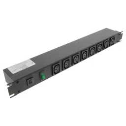 HAMMOND Power Distribution Strips POWER OUTLET STRIP, 1582H8E1BK-13