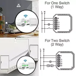 OKOS 4 Gang WiFi Smart Light Switch Hidden DIY Module OKOS Smart APP Remote Control Compatible image 3