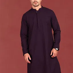 Anouk Geometric Embroidered Mandarin Collar Sequinned Cotton Straight Kurta-16