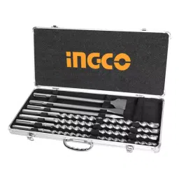 Ingco 7 Pcs SDS max hammer drill bit and chisel set  AKD5075-19