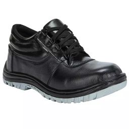JK Steel Safety Shoes Steel Toe Air Mix Sole High Ankle Black Genuine Leather Size UK 6, JKPSF149BLK6-9