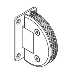 Dorma XL - C 5001 Polished Chrome Finish Shower Fitting Glass to Wall Hinge 90 Degree-17