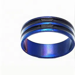 Dynamic Retail Global Set of 2 Rings for Men & Women, Blue-Multicolor Alloy Ring () image 3