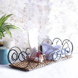 VarEesha Beige Curvy Cane Bamboo Multipurpose Basket-51