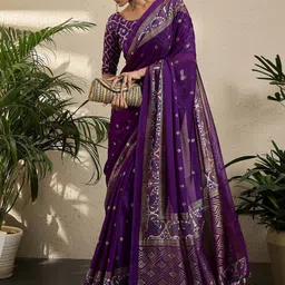all about you Woven Design Poly Georgette Designer Banarasi Saree-55