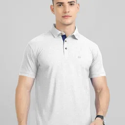 Triptee Men Solid Polo Collar Pure Cotton T-shirt-picture-11