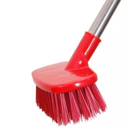 Ultrasoft Red Plastic Bathroom Floor Cleaning Brush-image-21