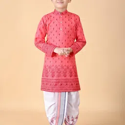 TAKE STYLE Boys Orange Kurta Sets-picture-22