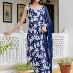 Anouk Women Floral Printed Floral Anarkali Kurta-picture-43