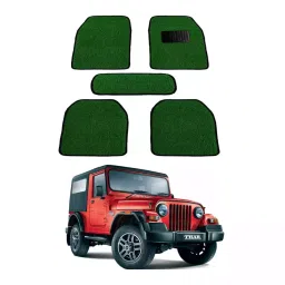 Auto Pearl HD5M150 PVC and Plastic Standard Mat for Mahindra Thar 2005-2015 (Green)-image-33