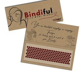 Comet Busters Bindiful Daily Wear Traditional Bindis- Maroon-50