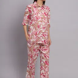 KALINI Printed Top With Trouser Co-Ord Set-2