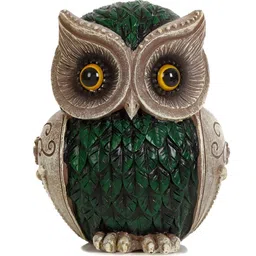 The Spiritual Living Gold-Toned Owl Birds & Animals Figurine Showpiece-picture-53
