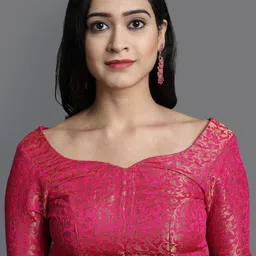 yourwish Embellished Zari Silk Cotton Gadwal Saree image 2