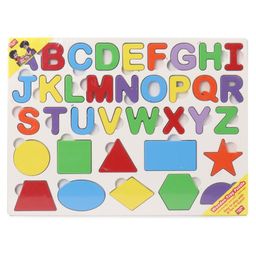 Anindita Toys Capital Alphabets And Shapes With Thumbcuts Multicolour - 36 Pieces-2