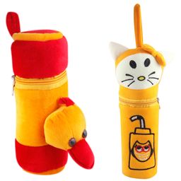 SS Impex Duck & Kitty Theme Feeding Milk Bottle Covers Pack of 2 - Yellow-21