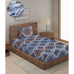 Hosta Homes Fitted Single Bed Sheet With 1 Pillow Cover - Multicolor-picture-15