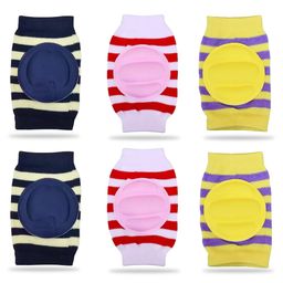 Chinmay Kids Crawling Anti-Slip Padded Stretchable Elastic Cotton Soft Breathable Comfortable Knee & Elbow Cap Safety Protector with Lining Pattern Pack of 3  - Multicolour-77