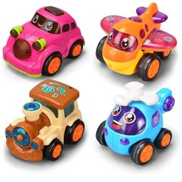 ADKD Unbreakable Friction Powered Toy Vehicle Set for Kids Pack of 4 - (Color May Vary)-16